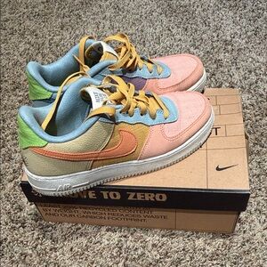 Nike Air Force 1 '07 LV8 "Sun Club" DQ4531-700 Multicolor 7Y